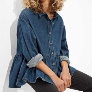 AE Demin Button-up shirt NWT